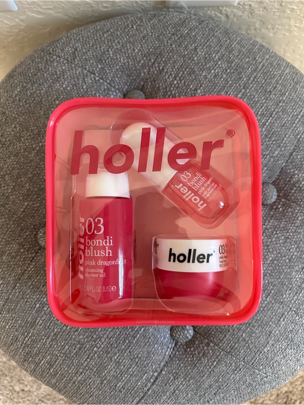 Holler Bondi Blush Pink Body Wash & Body Care Set